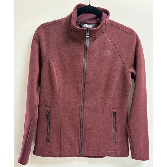 The North Face Women’s Jacket Small Red Full Zip Fleece Blend Long Sleeve - Picture 1 of 7